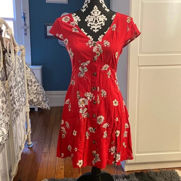aeropostale red dress Aeropostale Womens Fit & Flare Shift Dress, Red, X-Small - Bed Bath & Beyond